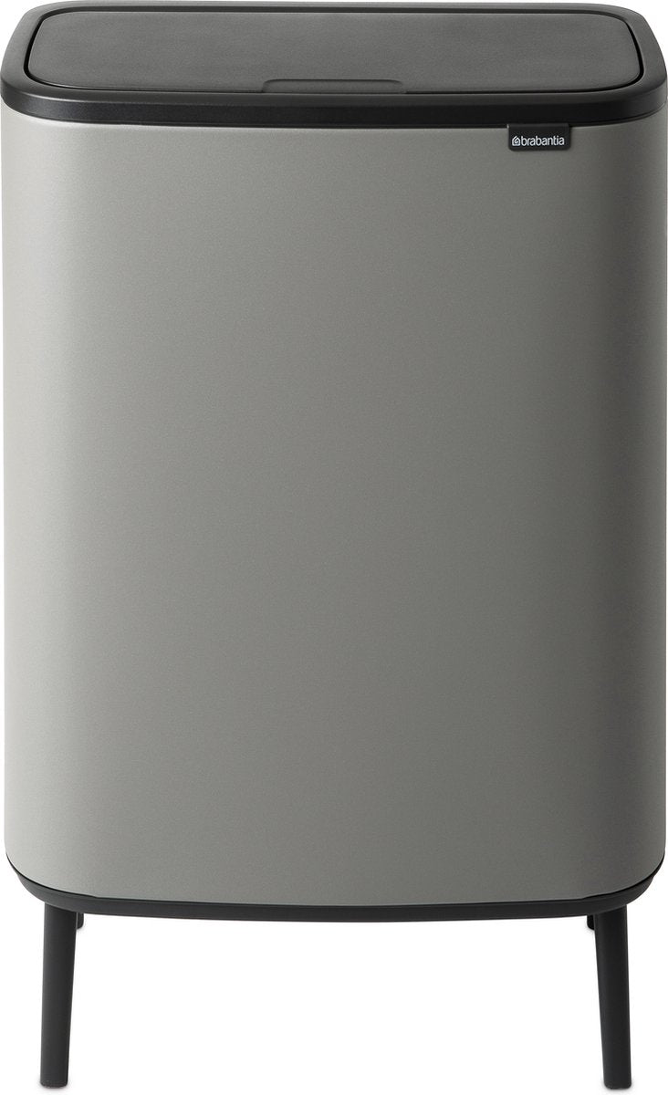 Brabantia Bo Touch Bin Hi Abfallbehälter – 60 Liter – 1 Fach – Mineralbetongrau