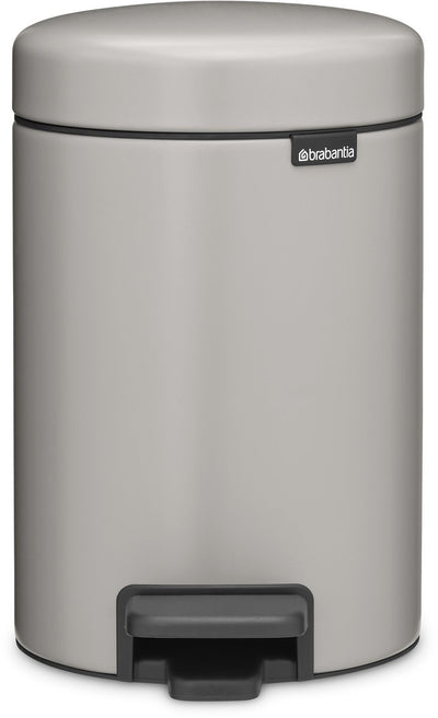 Brabantia Newicon Abfallbehälter – 3 Liter Badezimmer – weiches Grau