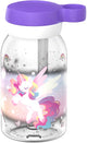 Mepal Trinkflasche mit Strohhalm Campus – 450 ml – Kindertrinkflasche – auslaufsicher – hygienischer Drehdeckel – Einhorn-Glow