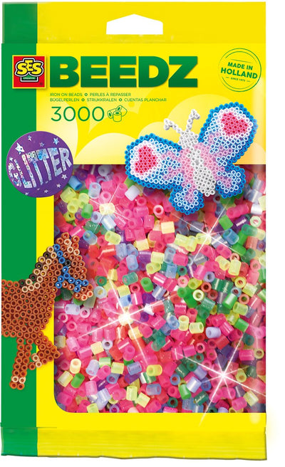 SES -Bügelkügelchen - Glitzer, 3000st.