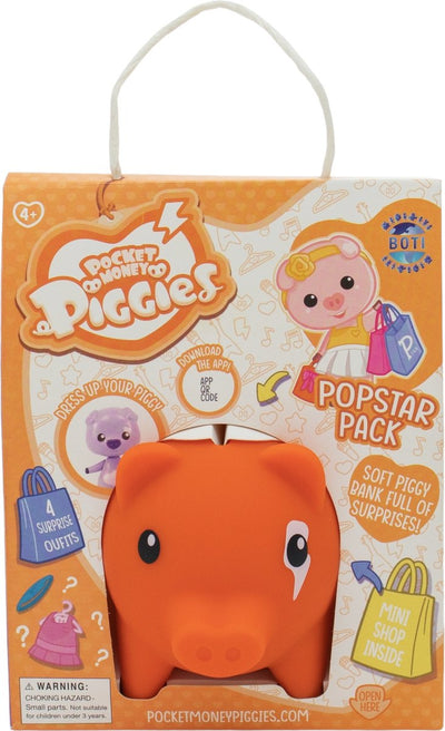 Boti Pockey Geld Schweinchen spielen Figur mit Sparschwein Popstar Pack