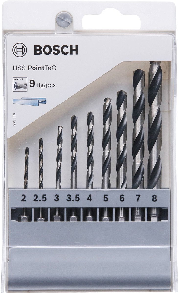 Bosch Zubehör Metallbohrer-Set HSS Pointteq Sechskant | 9-teilig - 2607002826