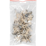 Dochte für Kerzen im Halter, passend für Halter mit einem Durchmesser von 20-65 mm, L: 3,5 cm, Dicke 2 mm, 100 Stück 1 Box - afbeelding 2