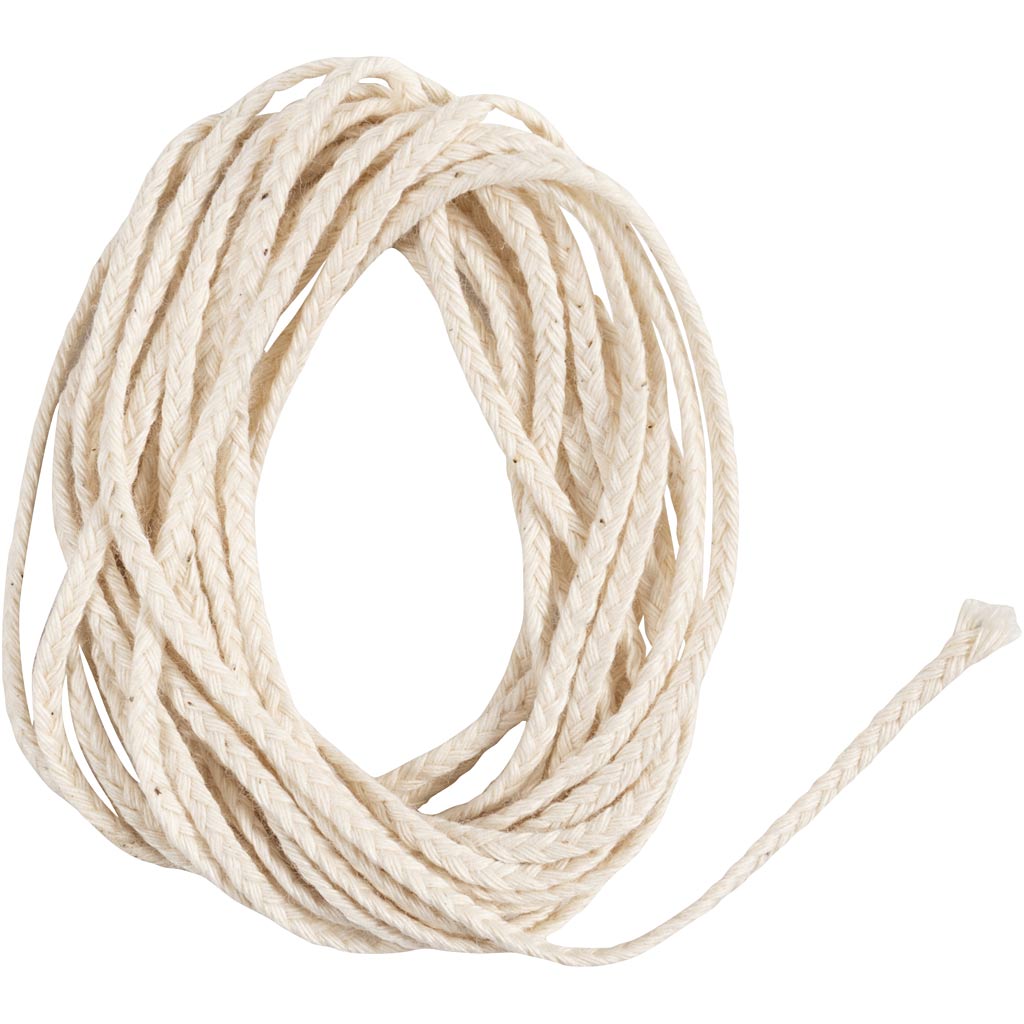 Creativ Company Wick für getauft (Dia. 15-22 mm) und Gusskerzen (Folie 40-60 mm), 3M