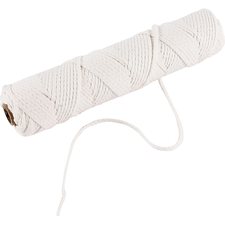 Creativ Company Docht für Stearin, geeignet für gegossene Kerzen mit einem Durchmesser von 50-70 mm, 100 gr, 80 m 1 Rolle