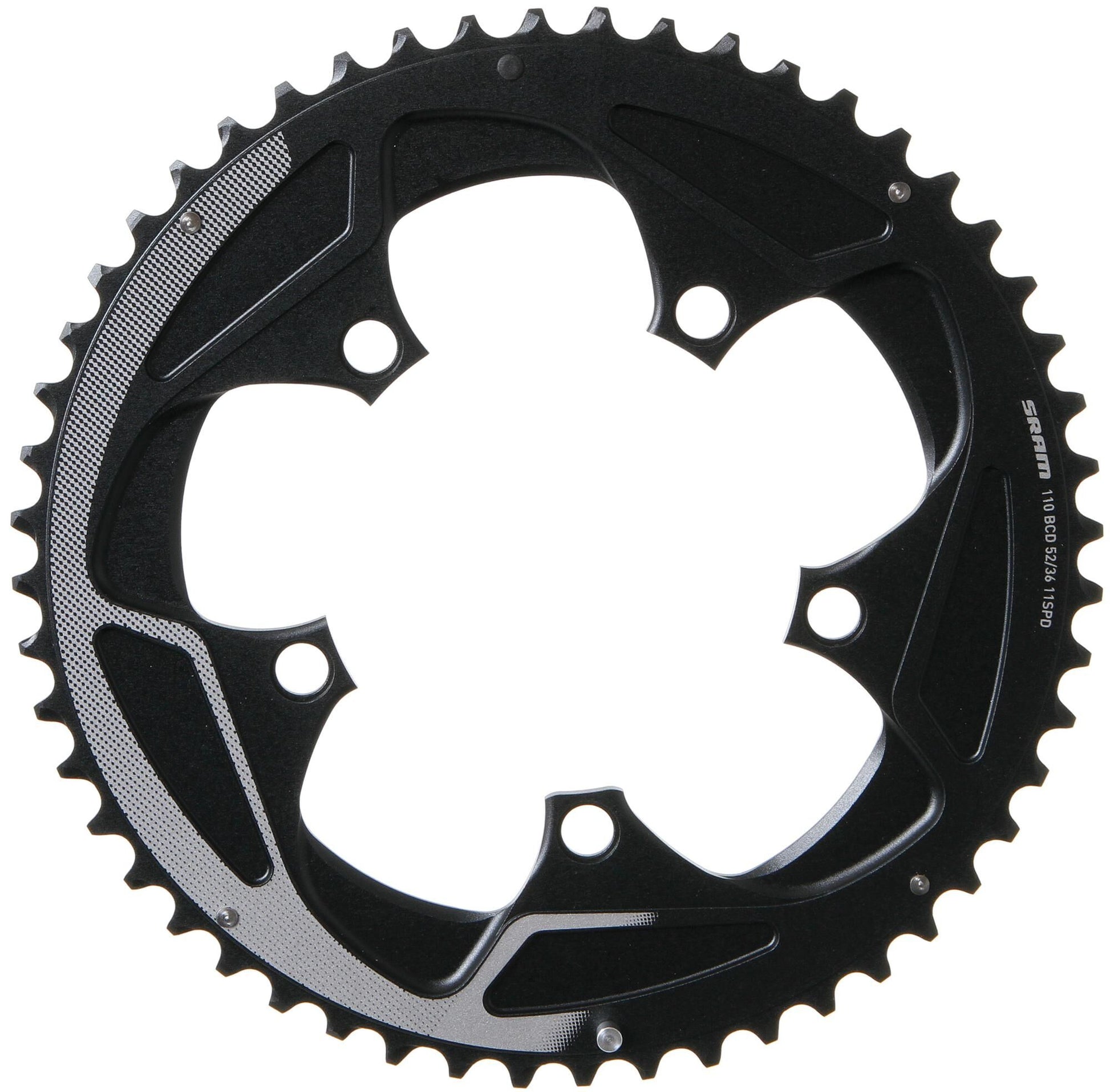 SRAM Kettenring Roaddoub. 52t sil.