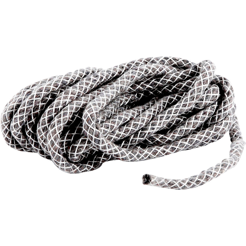 Docht für Außenkerzen, geeignet für Kerzen mit einem maximalen Durchmesser von 12 cm, Dicke 5 mm, 5 m 1 Karton