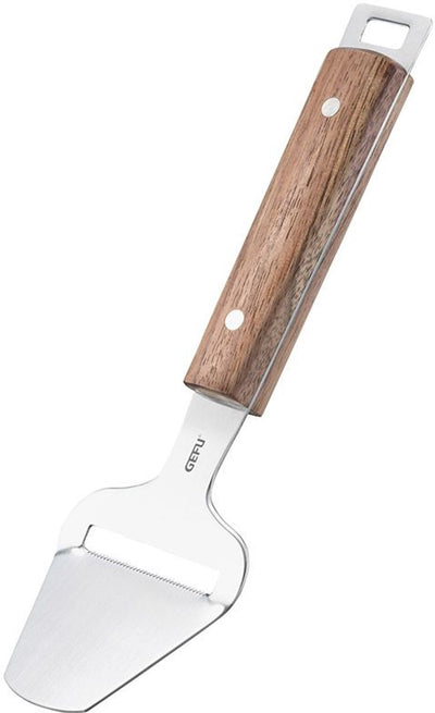 Gefu Käsehobel Madero – für Hart- und Schnittkäse – Edelstahl und Walnussholz – 24,3 cm