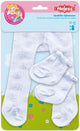 Dollsmacle mit Socken - Schneeflocken, 28-35 cm