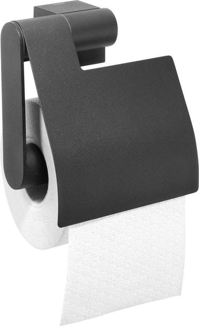 Tiger Nomad - Toilettenpapierhalter mit Klappe - Schwarz