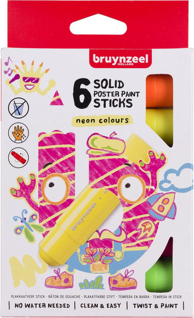 Bruynzeel Plakkaat -Lackstangen Neon, 6st.