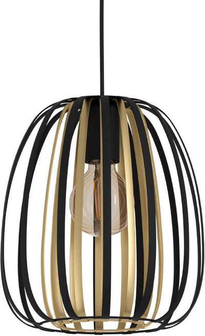 Eglo Encinitos Hängelampe – E27 – ø 25,5 cm – Stahl – Schwarzgold