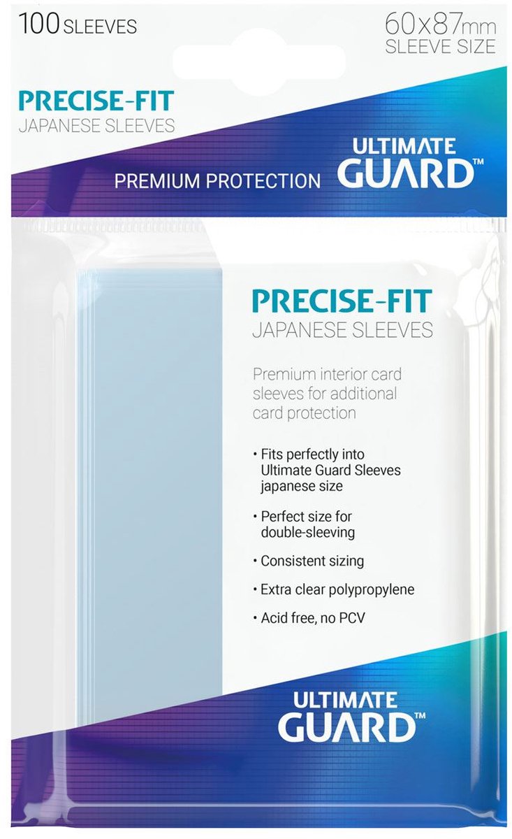 Ultimate Guard Precision-Fit-Ärmel, japanische Größe (100)