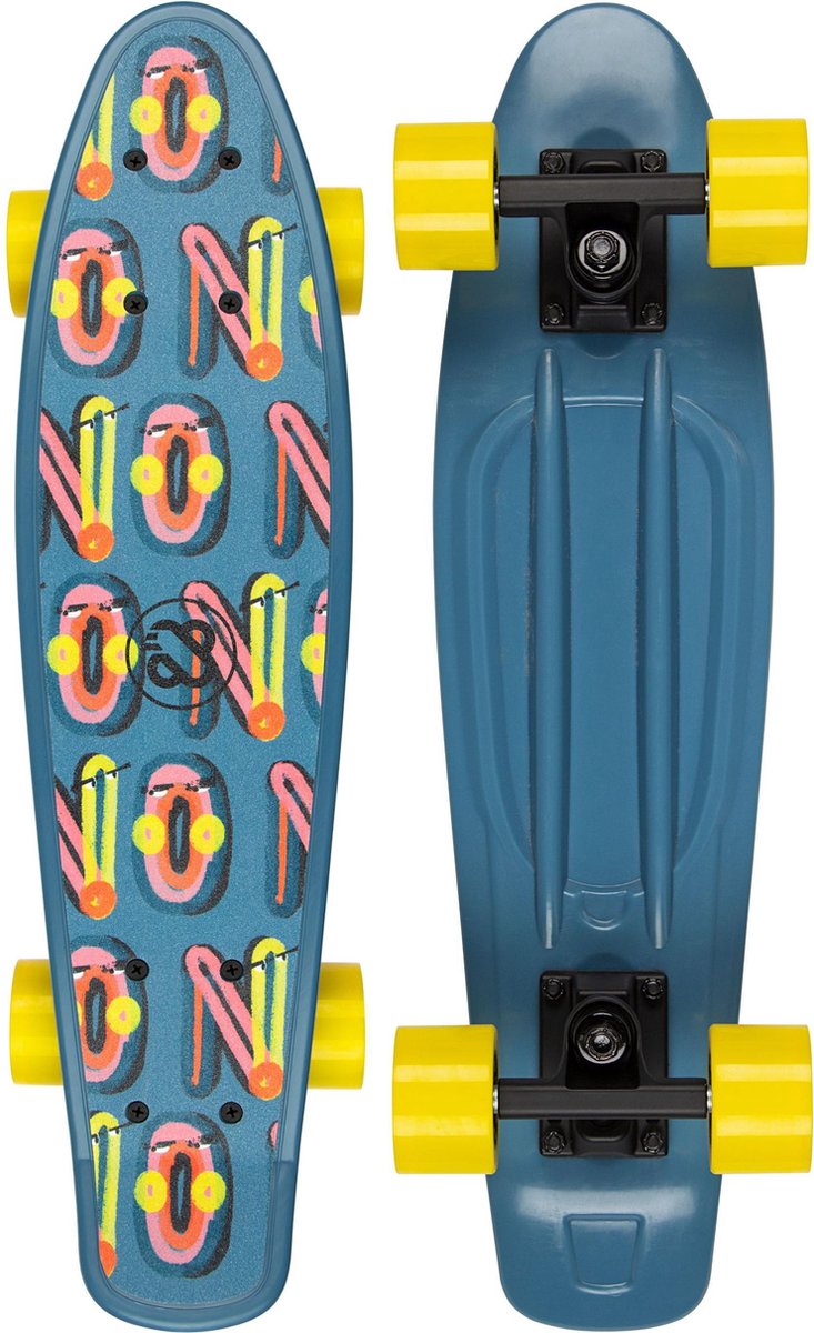 Nijdam Flipgrip Skateboard – Gamer – Blau Gelb