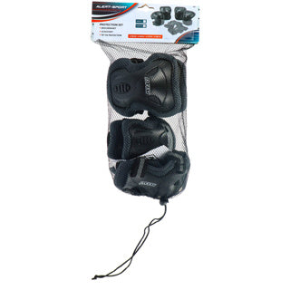 Alarm Sport Skate Protective Set Kinder 3 -Stück (Größe M) Schwarz