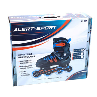 Alarm-Alarm-Inline-Skates Größe 31-34 Blau Orange Schwarz