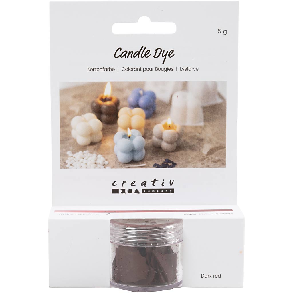 Creativ Company Kerzenfarbe, dunkelrot, 5 gr 1 Box