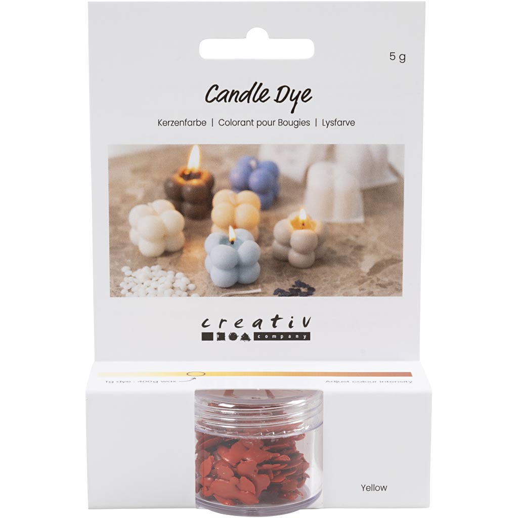 Creativ Company Kerzenfarbe, gelb, 5 gr 1 Box