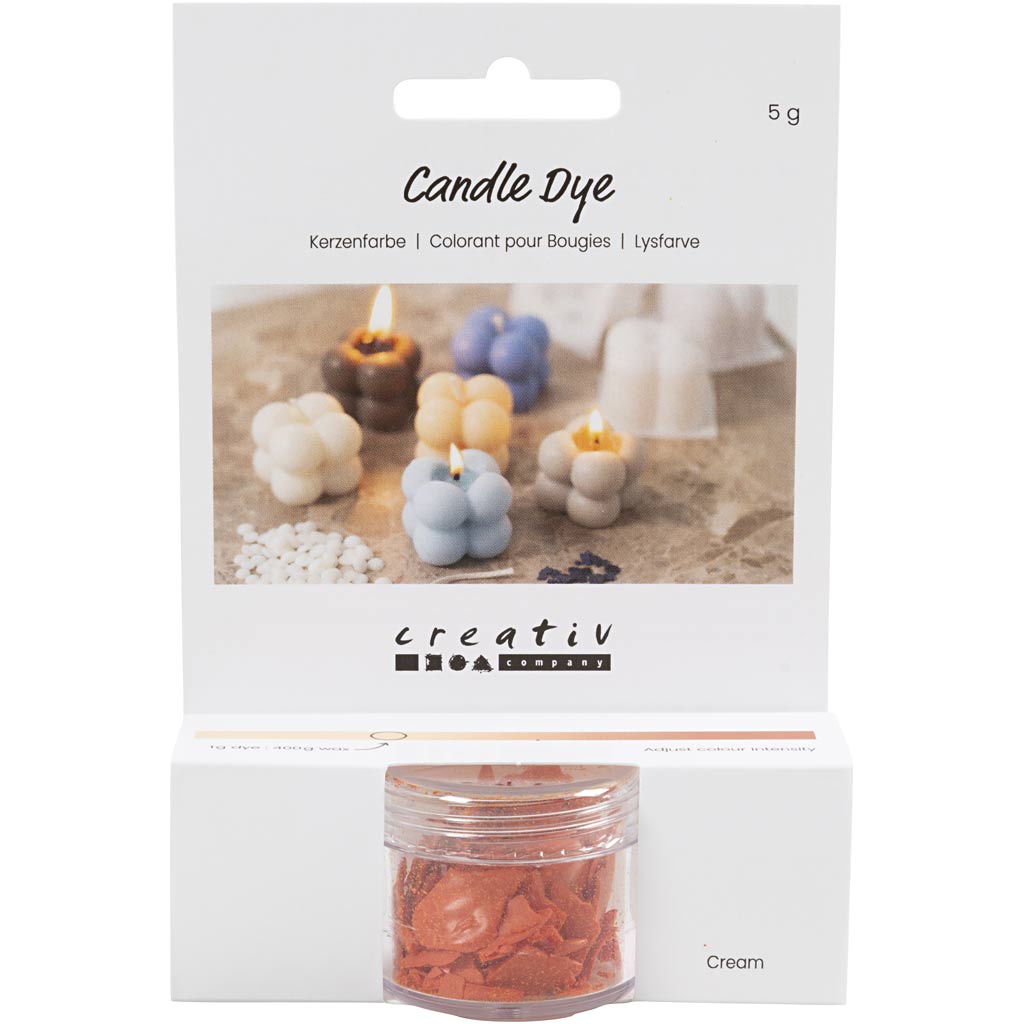 Creativ Company Kerzenfarbe, Creme, 5 gr 1 Box