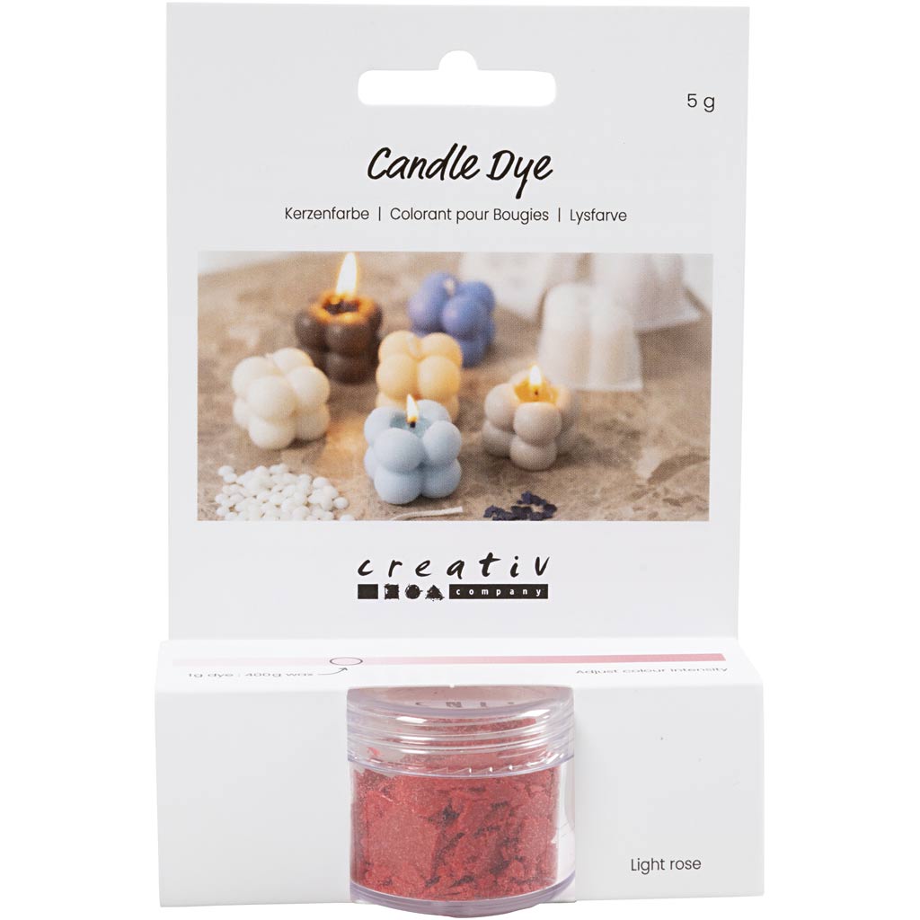 Creativ Company Kerzenfarbe, hellrosa, 5 gr 1 Box