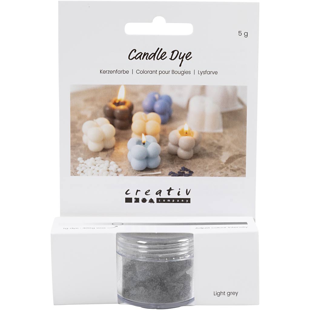 Creativ Company Kerzenfarbe, hellgrau, 5 gr 1 Box