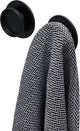 Tiger Tess - Handtuchhaken - selbstklebend - 3m Klebeband - schwarz (2 Stück)