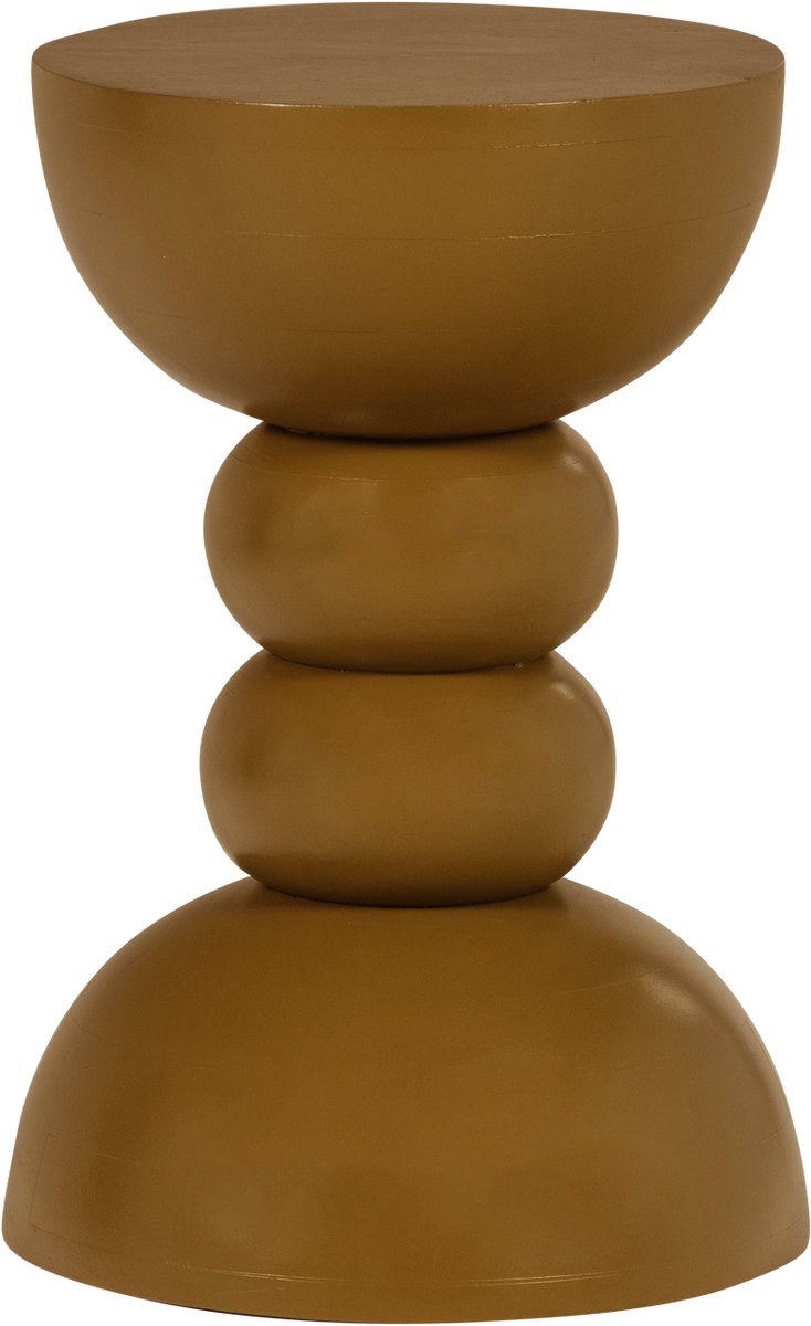 Woood Miel Beistelltisch ø35 cm - Mangoholz - Honiggelb - 51x35x35