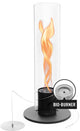 Höfats Spin Classic Tischfeuer 900 Schwarz Bio-Ethanol-Kamin auf Flüssigkeit, Edelstahl-Tischkamin, wärmender Tischkamin für drinnen und draußen