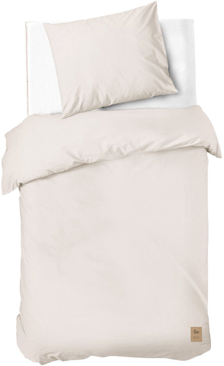 Dindi Home Bettbezug für immer in den Farben – 140 x 220 – 100 % Baumwolle – gebrochenes Weiß