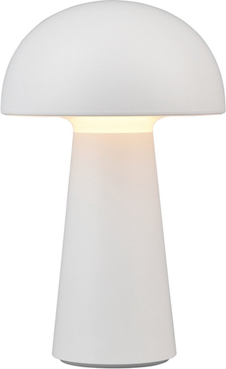 Rl lebe dein Licht Reality Lennon - Tischleuchte - weiß - inkl. 1x SMD 2W - wiederaufladbar - Außenlampe - dimmbar - Außenbeleuchtung - IP44