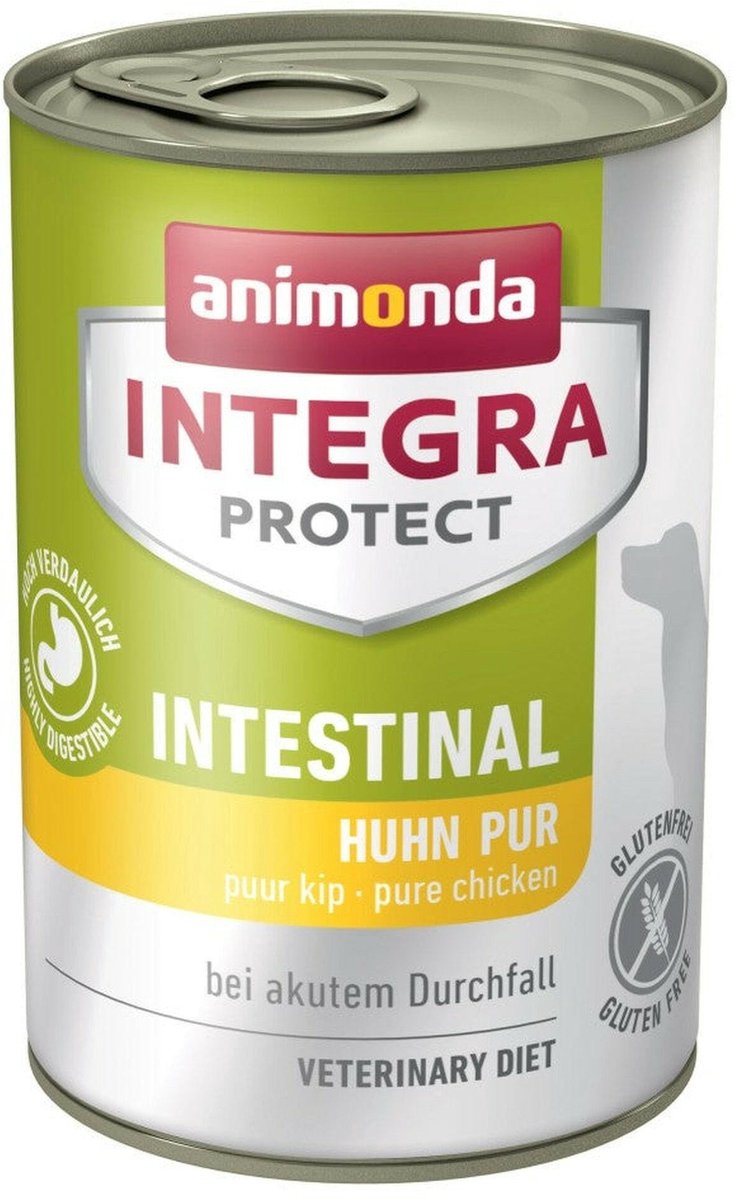 Animonda integra Protect Darm – Diätfutter für Hunde – Hühnerreis – bei akutem Durchfall – 12 x 400 g