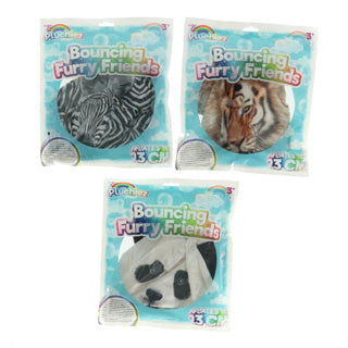 Pluchiez hüpfte pelzige wilde Tiere 23 cm Assorti Panda Zebra Tiger