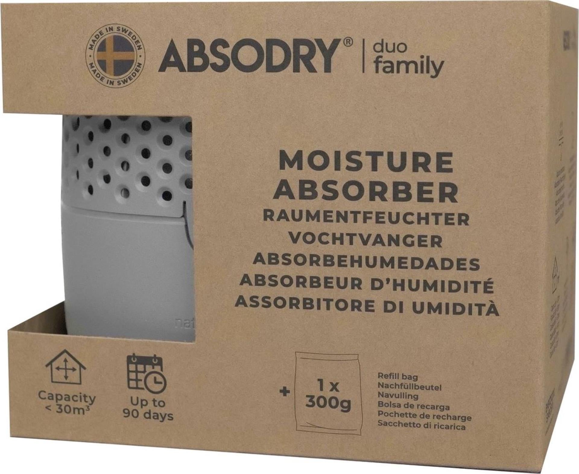 Absodry Duo Family Bag Serie 3 grau