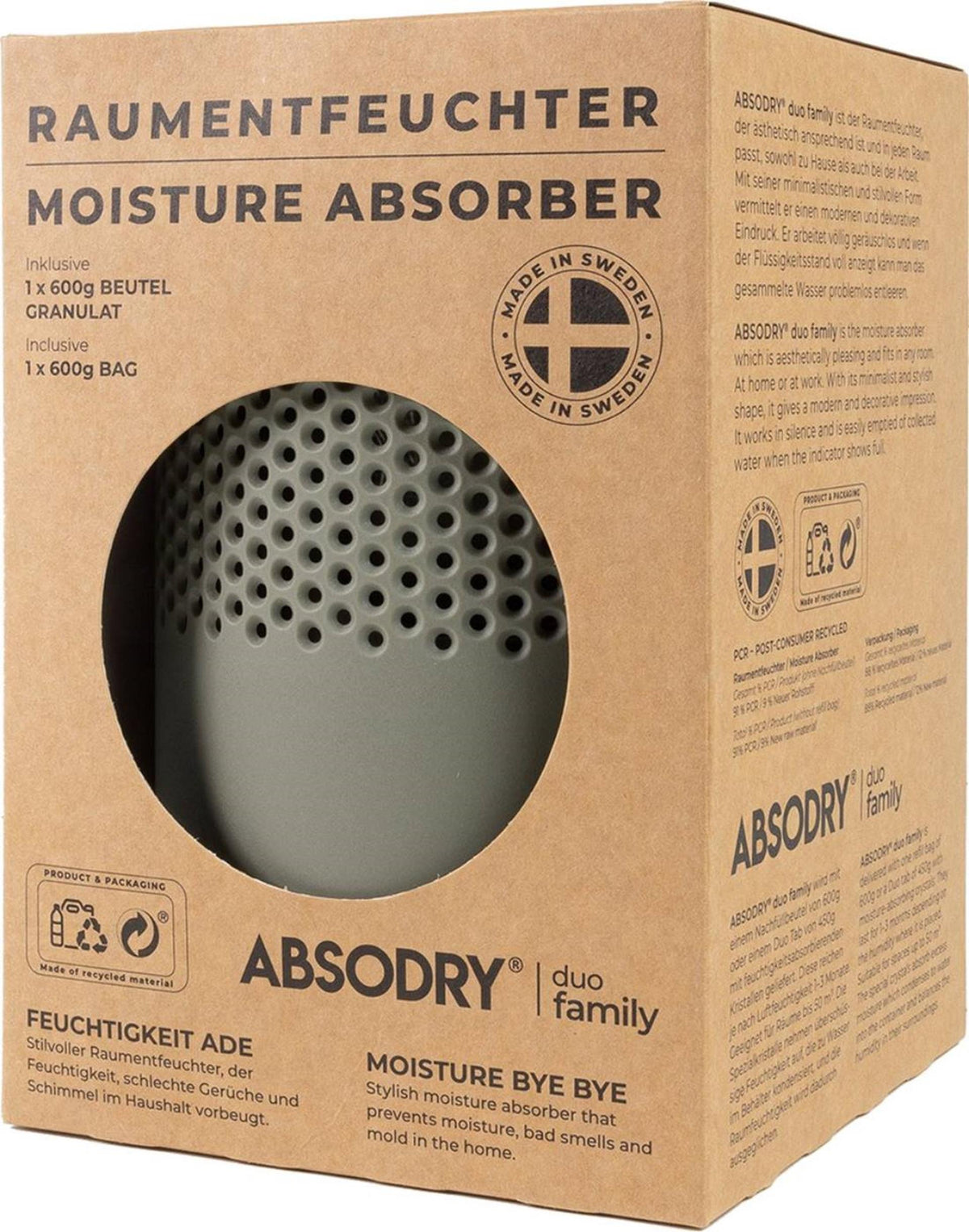 Absodry Duo Family Bag Serie 6 grün