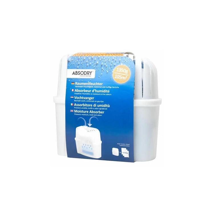 Absodry Feuchtigkeitsabsorber + 3x Nachfüllung 450gr