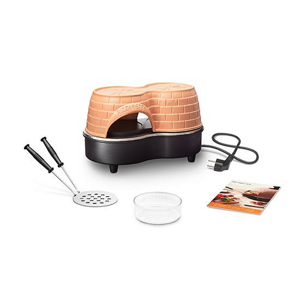 Emerio Emerio PO-122250 Pizzarette Duo + 2 Spatulas Terrakotta Schwarz
