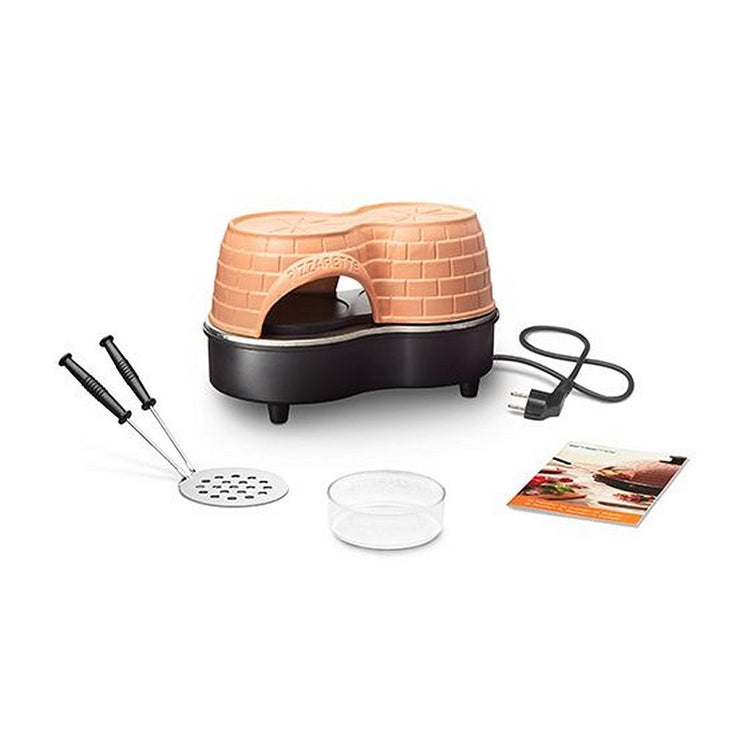 Emerio Emerio PO-122250 Pizzarette Duo + 2 Spatulas Terrakotta Schwarz