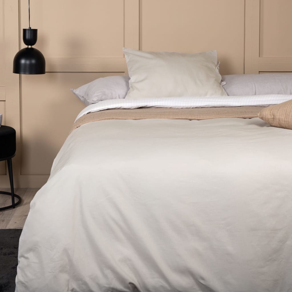 Venture Home Venture Home Duvet Cover Jenna 200x150 cm Baumwollsand -gelöscht