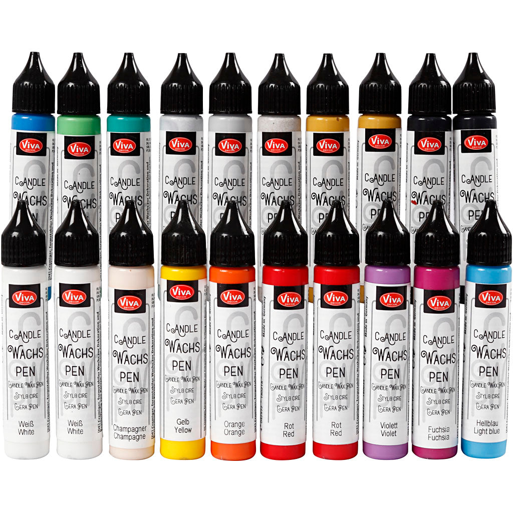 Viva Decor Kerzenversion, verschiedene Farben, 20x28 ml 1 Box