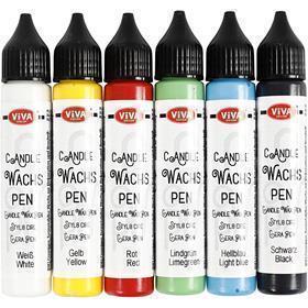 Viva Decor Kerzenversion, starke Farben, 6x28 ml 1 Box