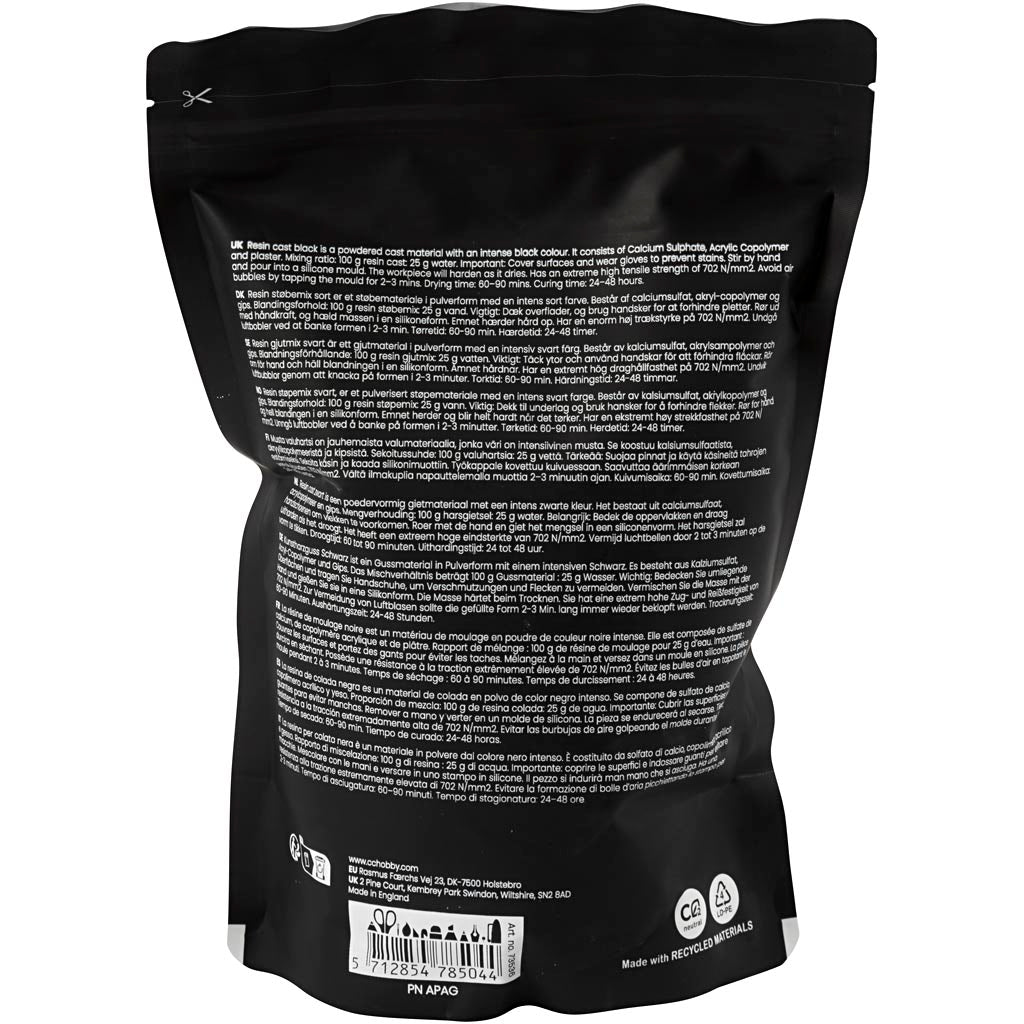 Creativ Company Harzguss schwarz, schwarz, 800 gr 1 Box
