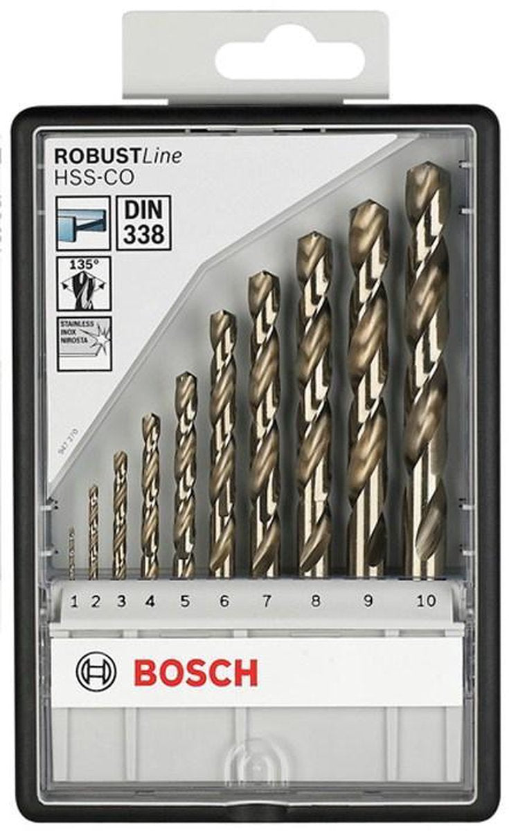Bosch Robustline HSS-CO-Set 1-10 mm (10)