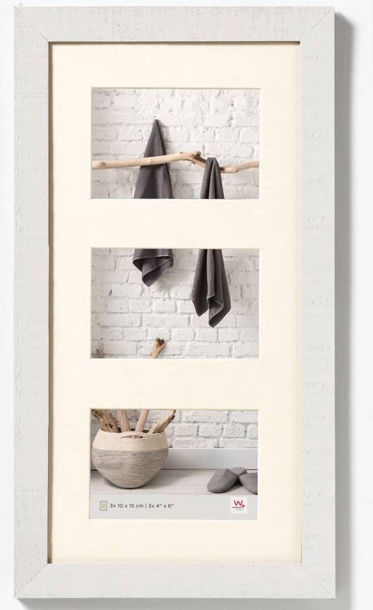 Walther Home - Holzrahmen - Fotogröße 3x10x15 cm - Polarweiß