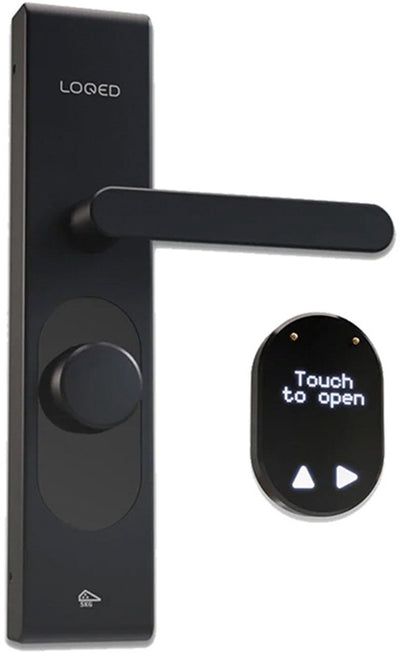 Loqed Touch Smart Lock – Smartes Türschloss – mit Smart-Home-Integration – Bridge, Zylindercode-Zugang – Schwarz