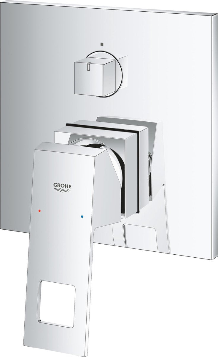 Grohe Eurocube Einbau-Duscharmatur - Aufbaudetail - 3-Wege-Umschaltung - mit Badoption - Chrom