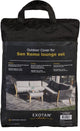 Woood Exotan Schutzhülle Lounge-Set San Remo – Pe – Schwarz – 45 x 30 x 14 cm