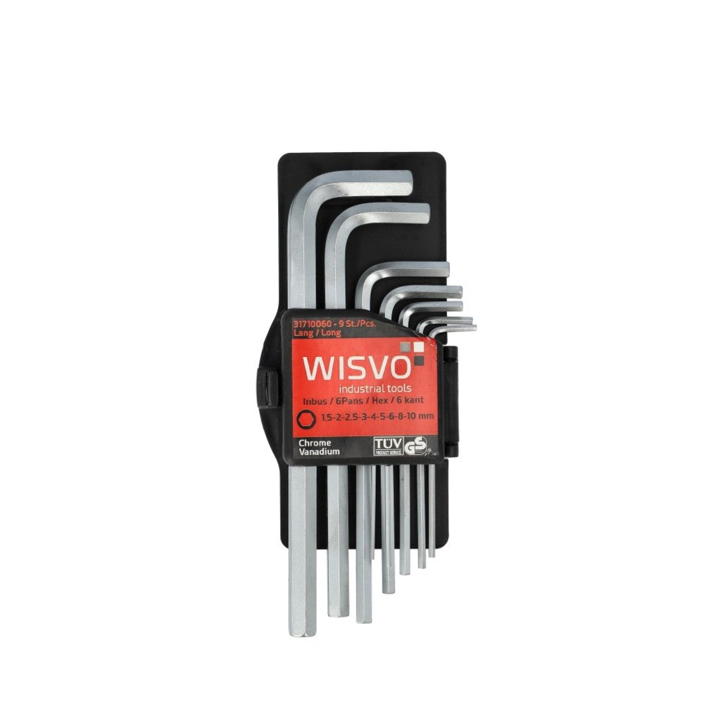 Wisvo GRS-Innensechskant-Steckschlüsselsatz 1,5-10 mm 9-tlg