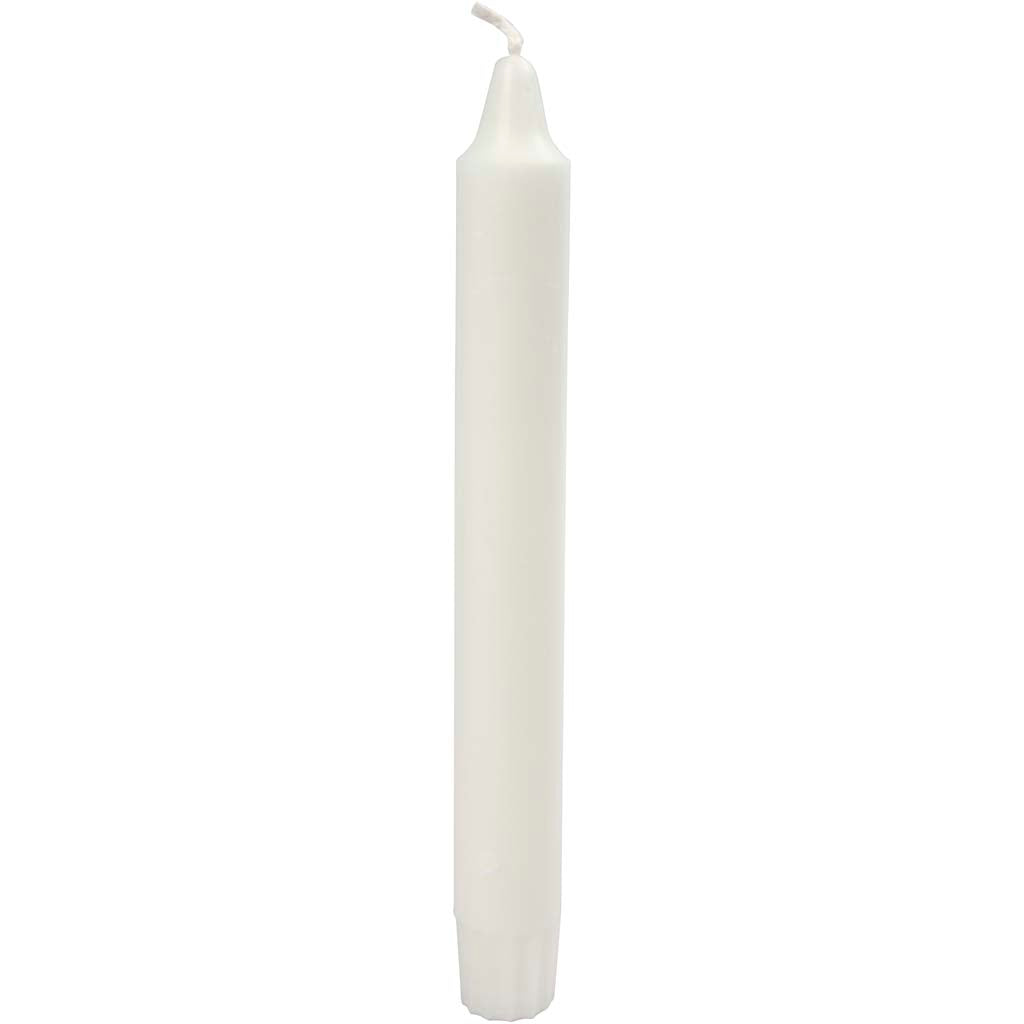 Creativ Company Candles, H: 20 cm, D 23 mm, weiß, 30 Stück 1 Box