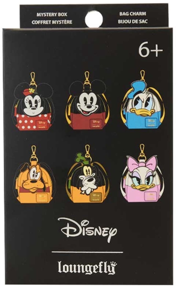 Loungefly Mickey and Friends by Bag Charm Mystery Box Display (15) Pin-Broschen – 1 Stück