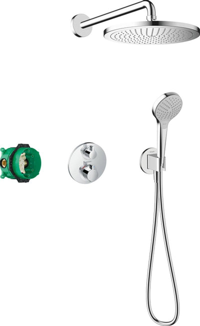 Hansgrohe Croma – Einbau-Brauseset – Ecostat-Thermostat – 280 mm – 1 Strahlfunktion – Chrom